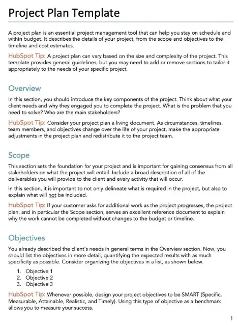 marketing brief template