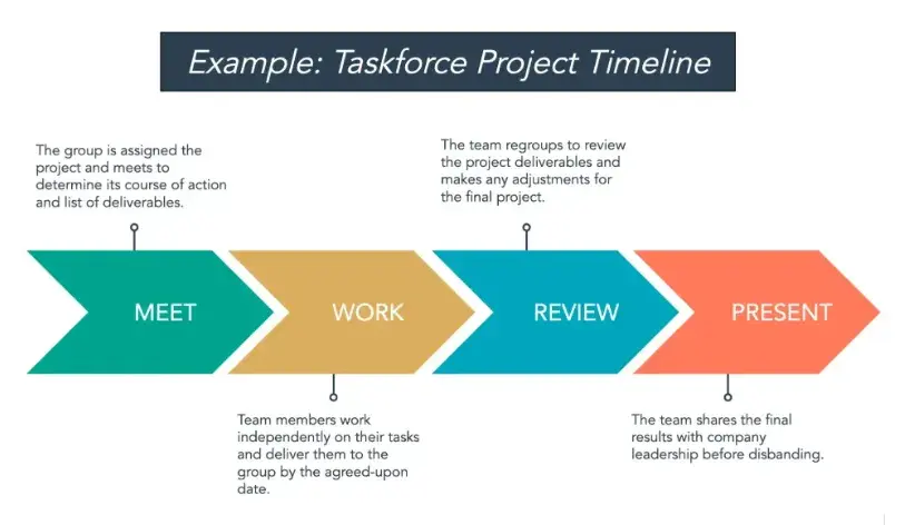 task force marketing project timeline