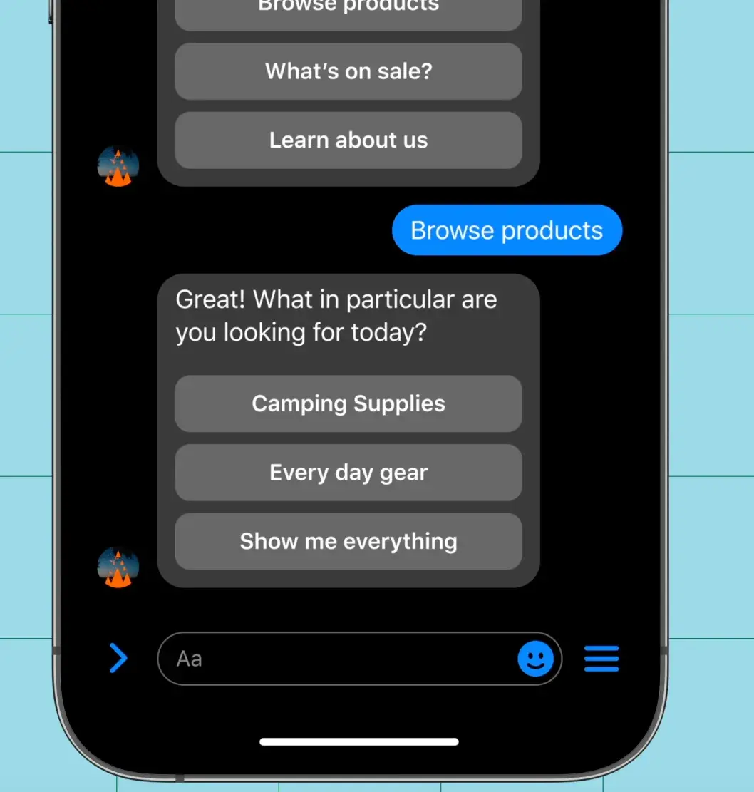 Manychat's Facebook Messenger feature