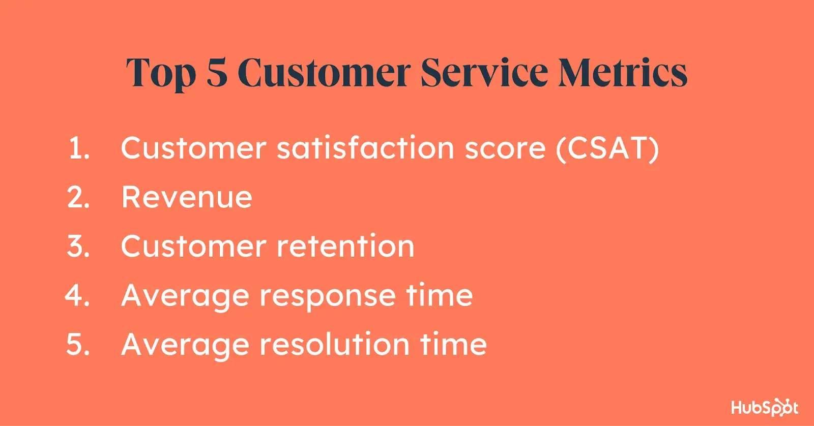 top customer service kpis