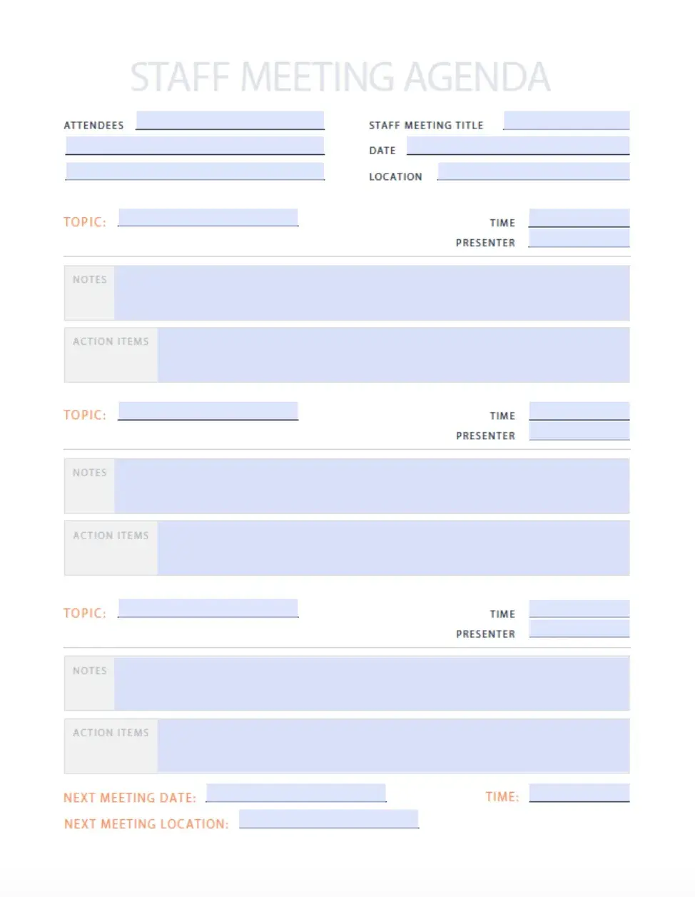 meeting agenda examples 9 20241212 6280546 - 7 Meeting Agenda Examples For Productive and Efficient Meetings