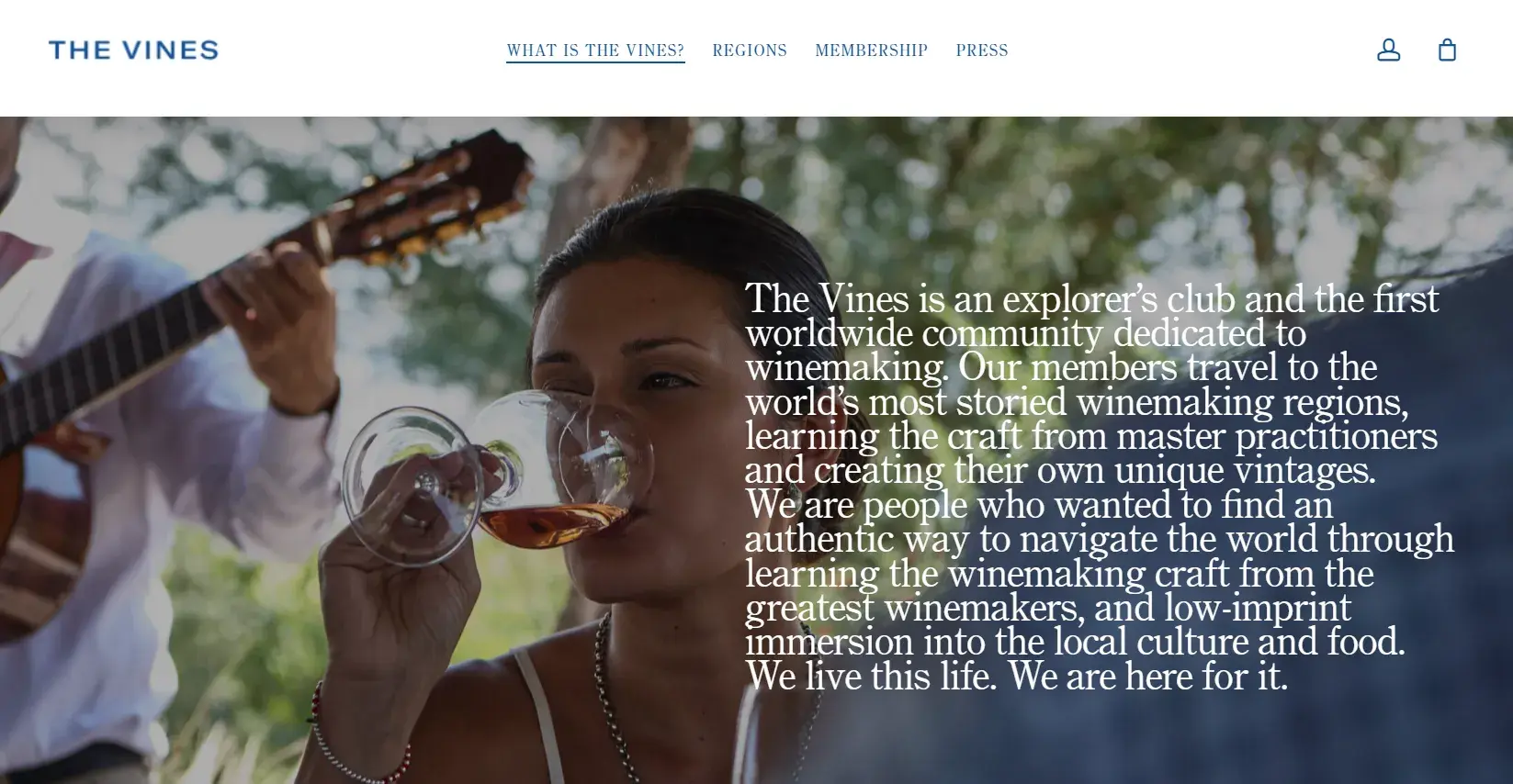 membership website examples, vines