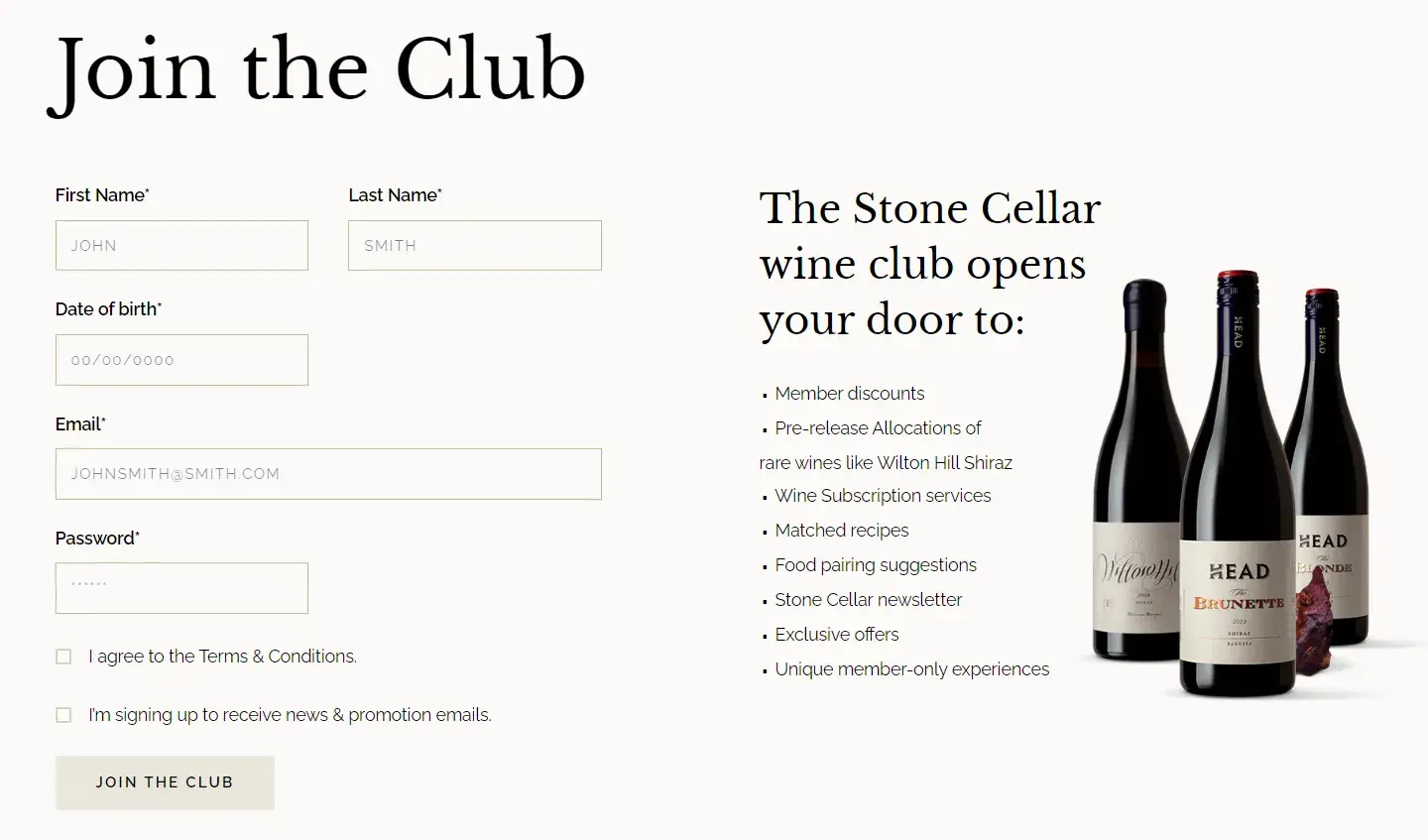 membership website examples, headwines