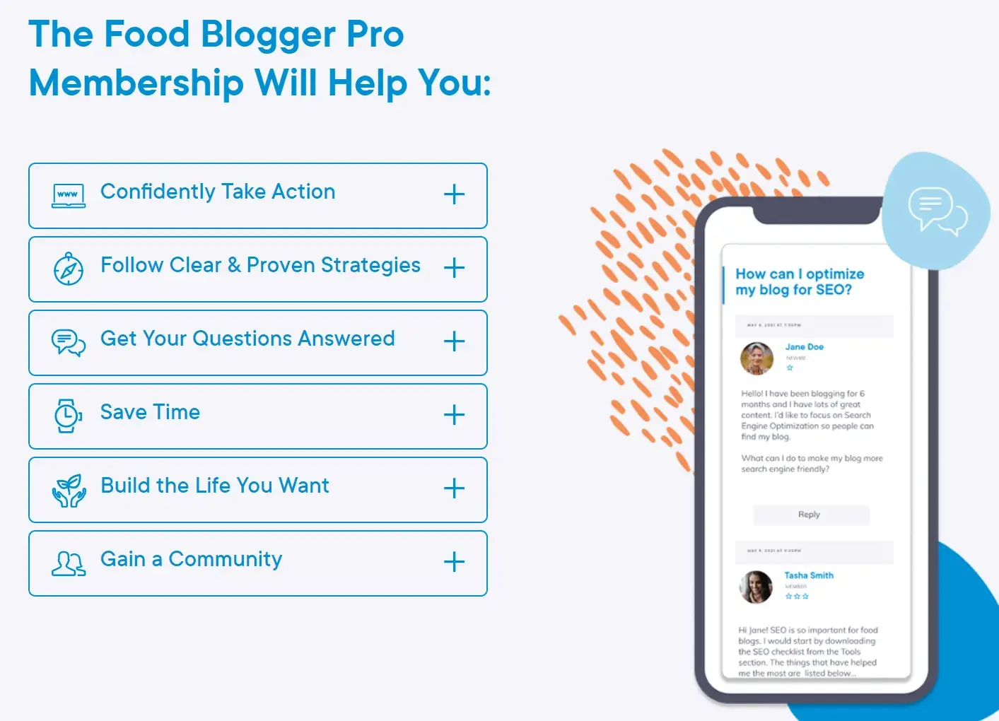 membership website examples, foodblogger pro