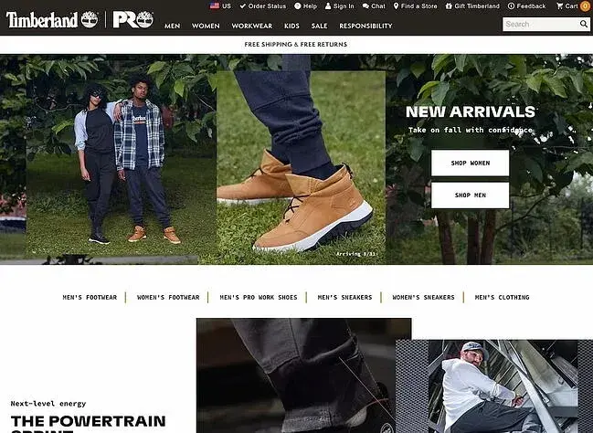 omnichannel experience, timberland