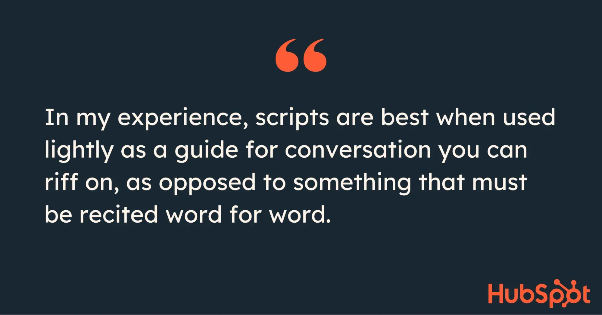Pull quote on using positive scripting as a guide