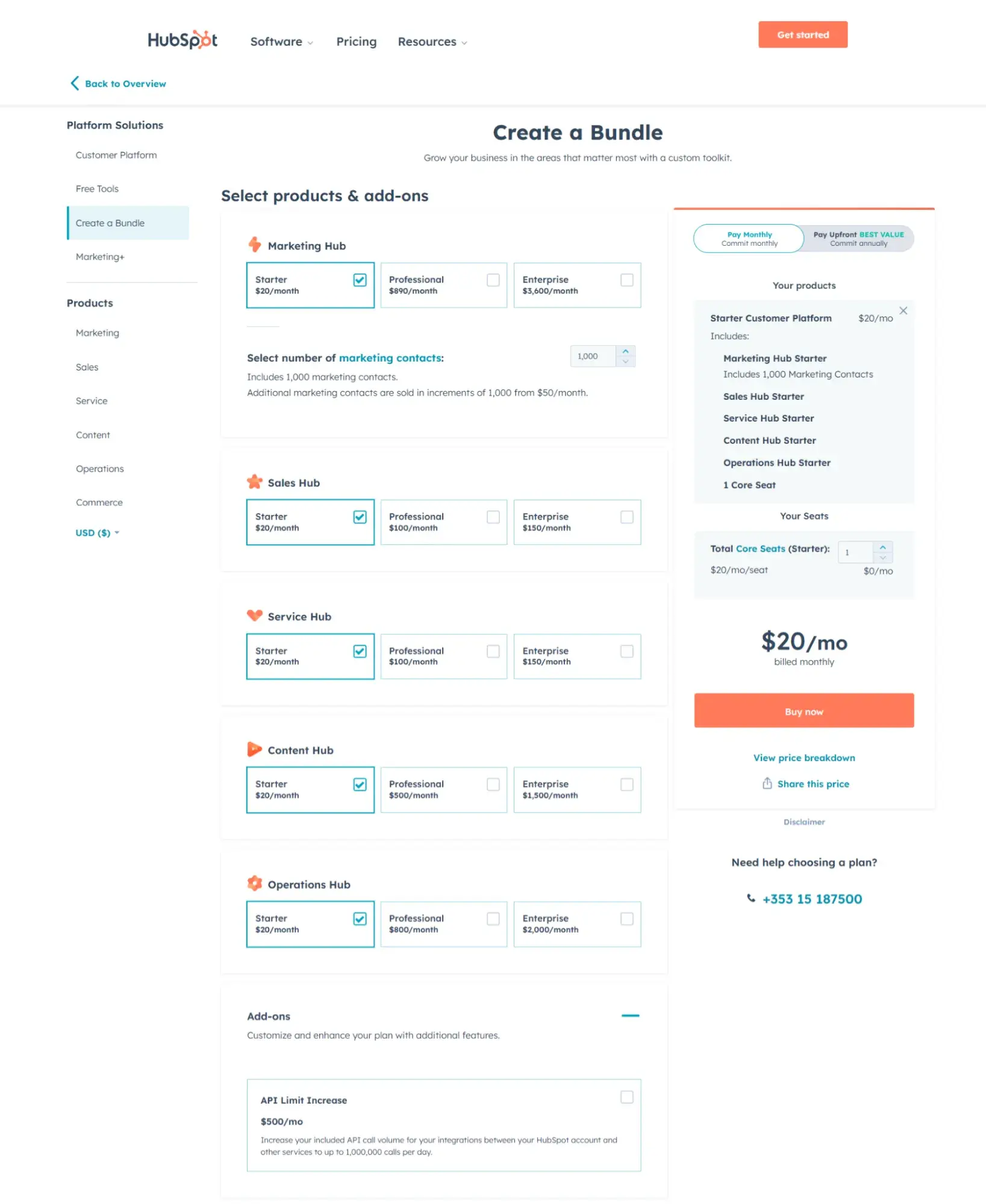 HubSpot tiered pricing model, SaaS industry