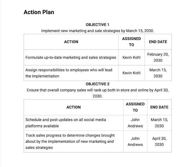 sales planning process, 90-day sales plan template by Template.Net