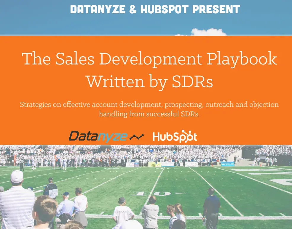 sales playbook example from