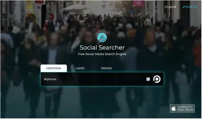 sentiment analysis tools, social searcher