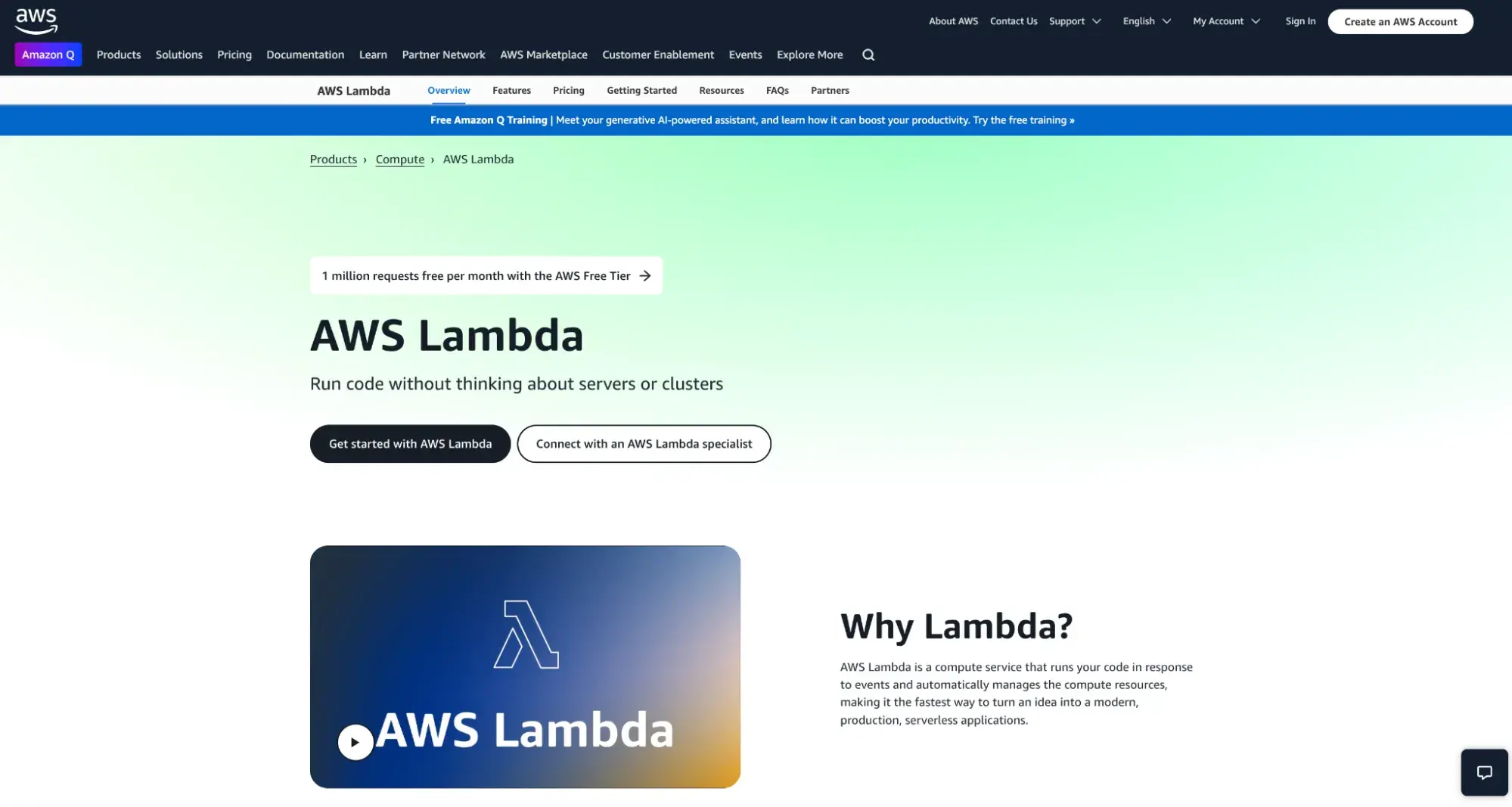 amazon web services lambda serverless function