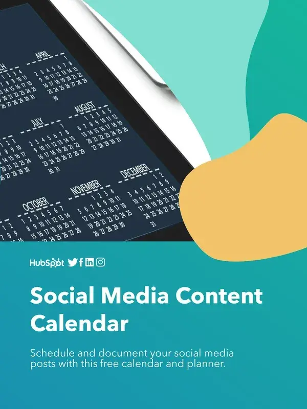 Download hubspot's social media content calendar template now