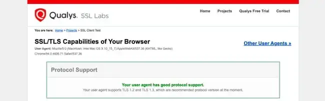 checking ssl protocol for my browser because my ssl handshake failed