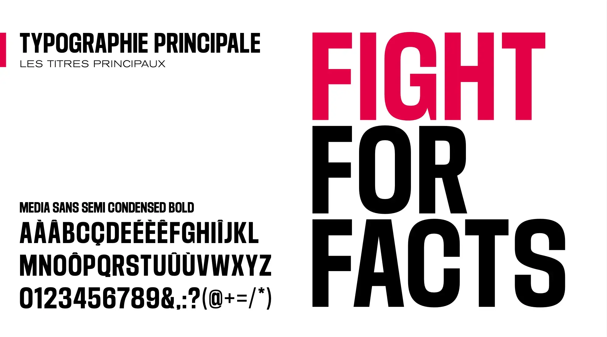 Typography for RSF. In large print: “FIGHT FOR FACTS.”