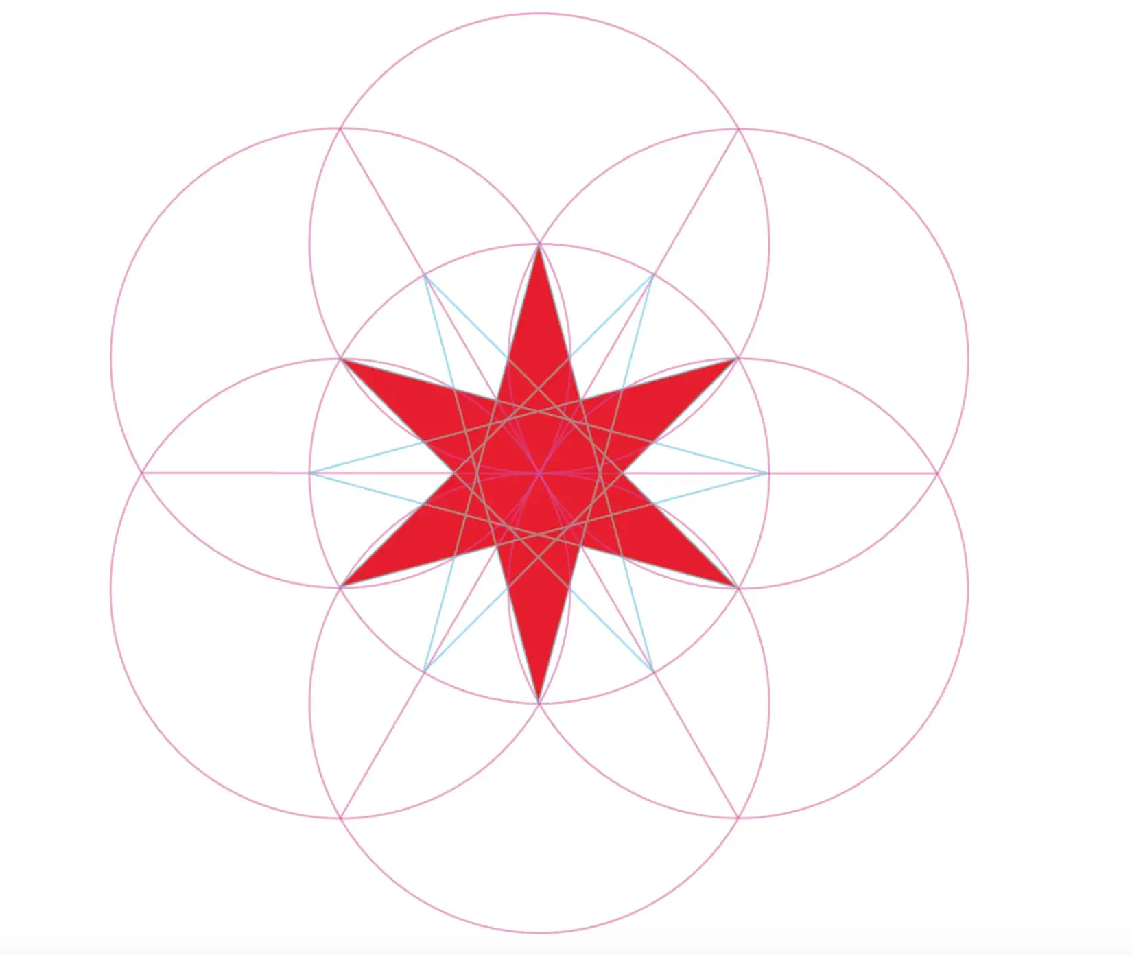 Six-point red star.