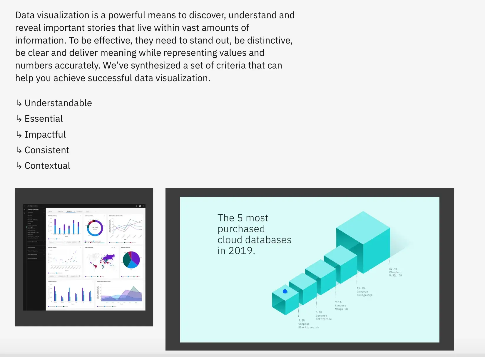 Overview of data visualization guidelines.