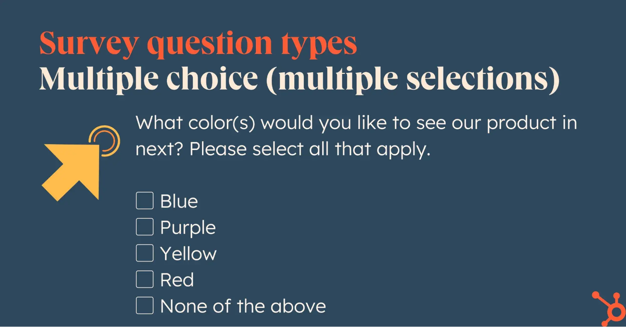 survey design examples multiple choice with multiple options