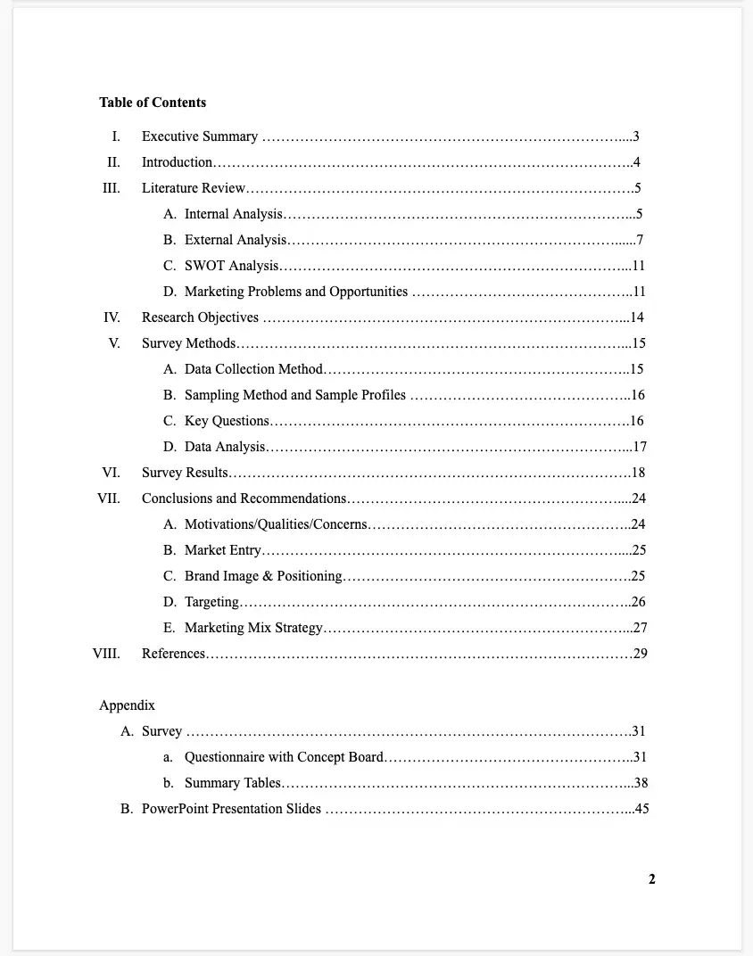 how to present survey results: present a report