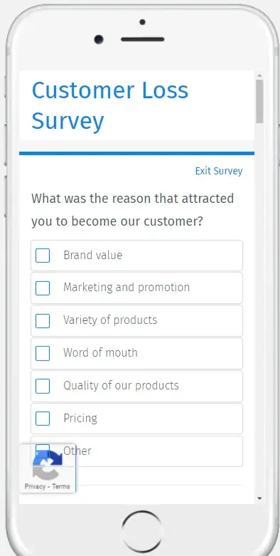 SmartSurvey lost customer survey template