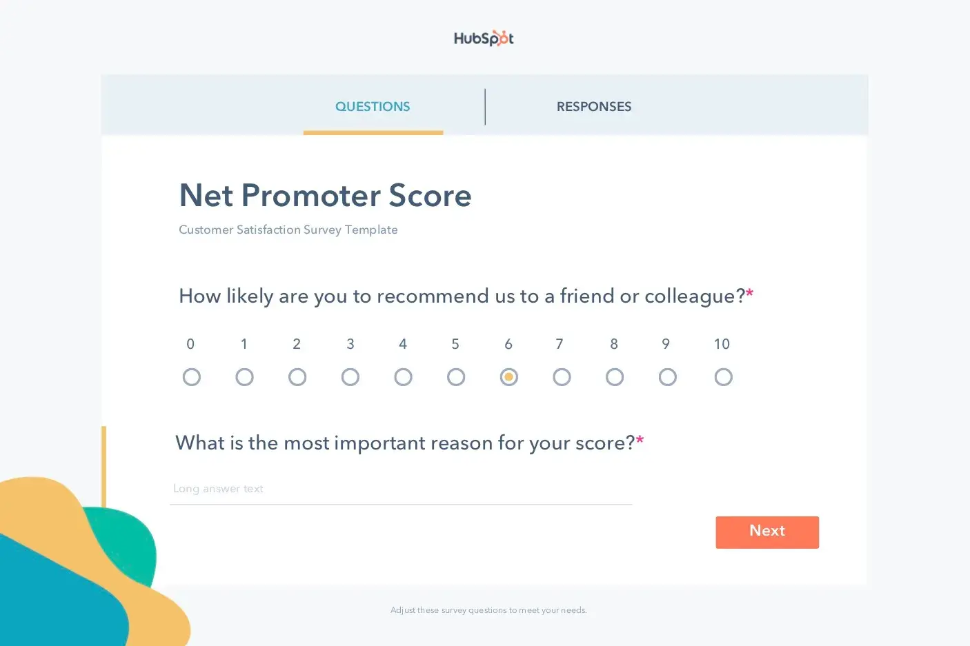 survey templates, net promoter score