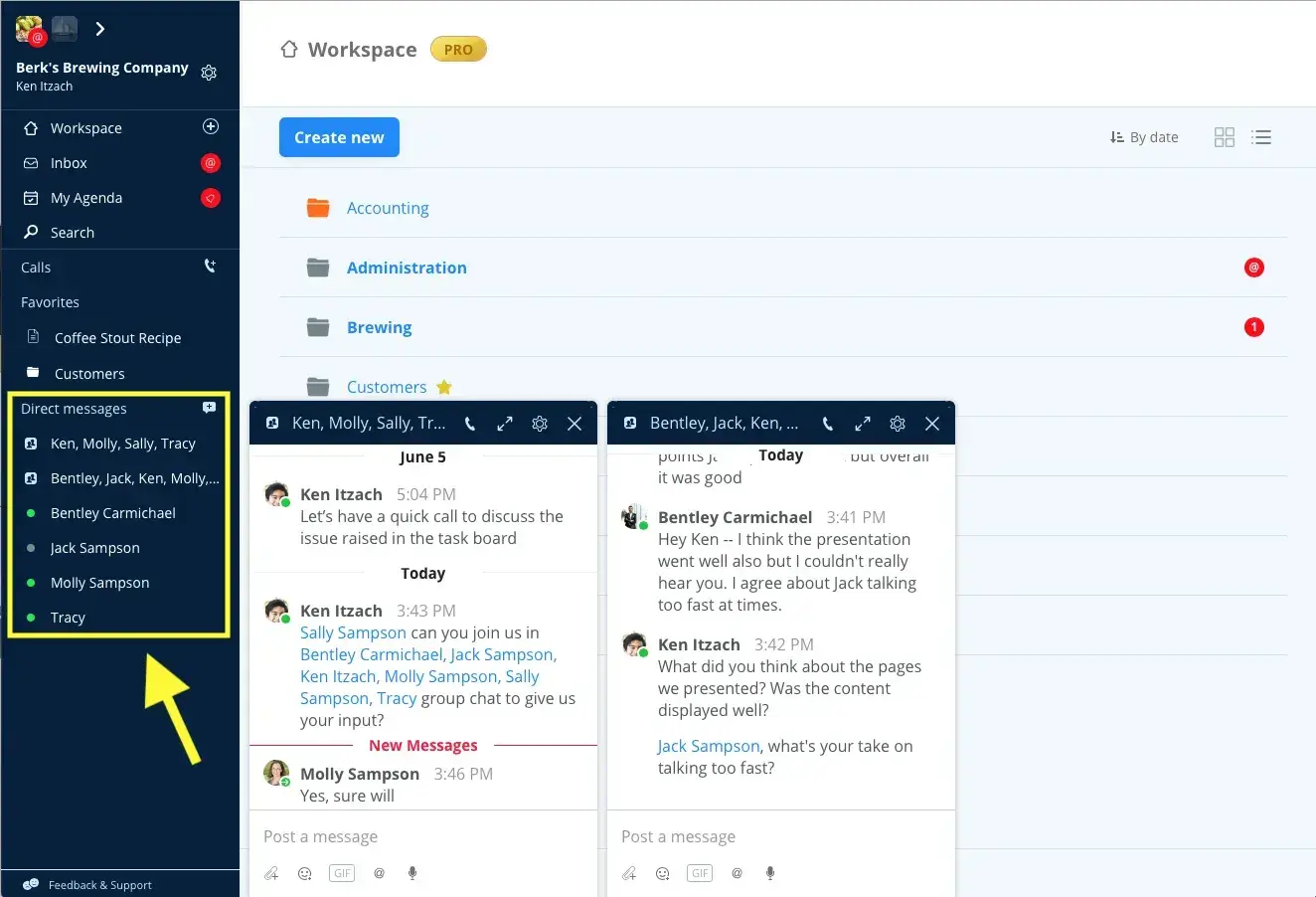 Samepage screenshot