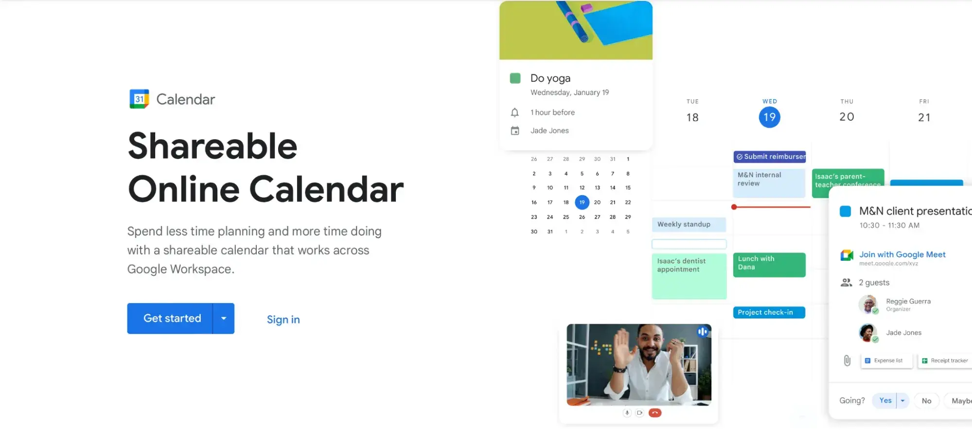 Google Calendar screenshot