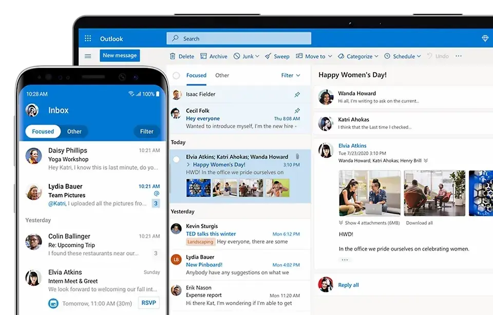 Outlook screenshot