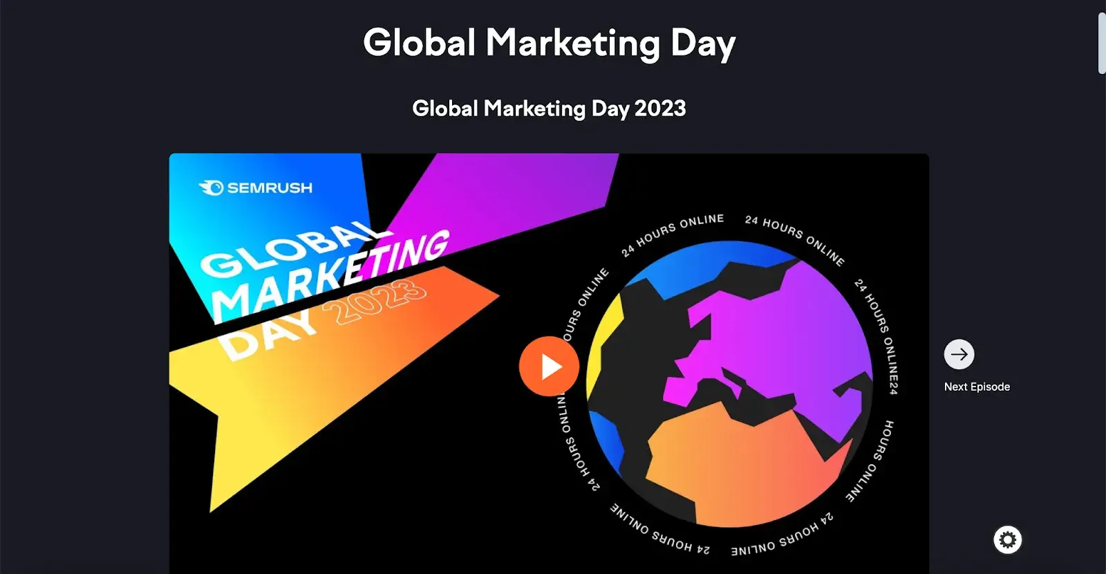 globar marketing day by semrush