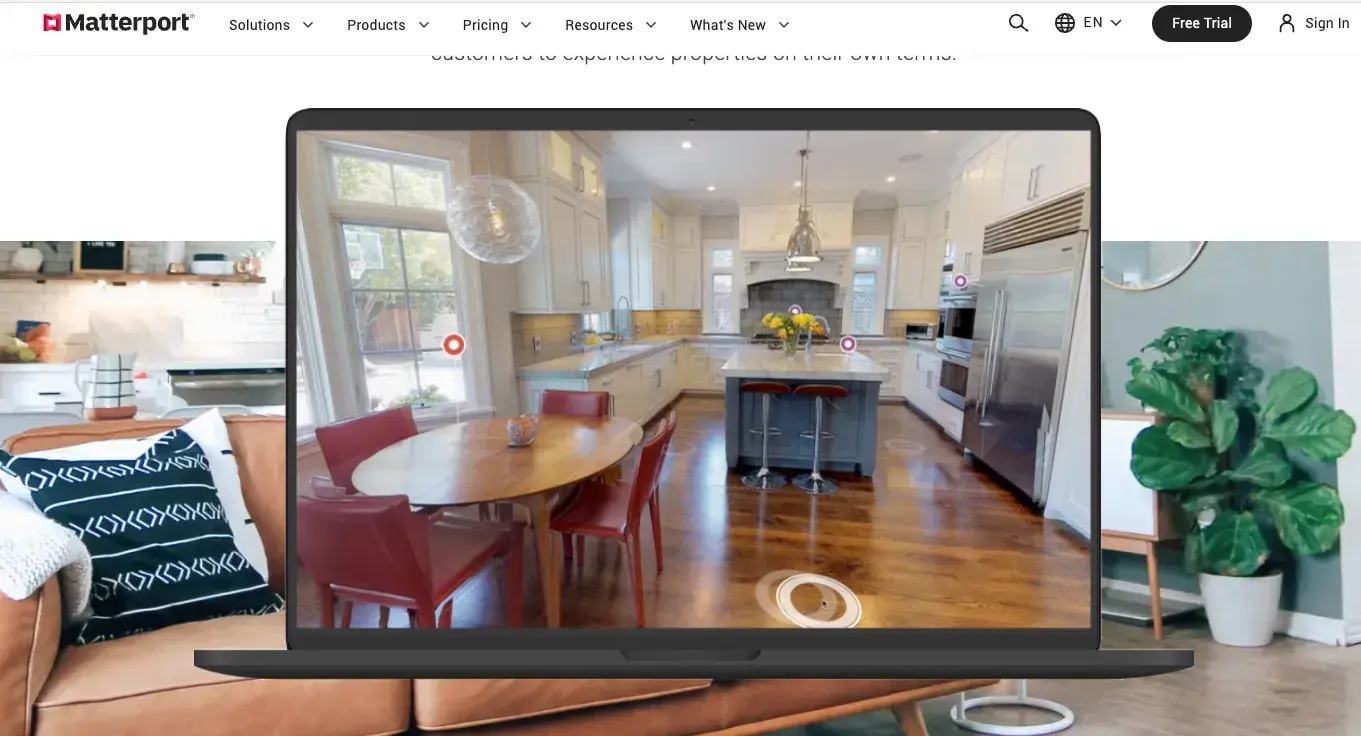 Matterport is one of the most recommended virtual staging solutions I found.