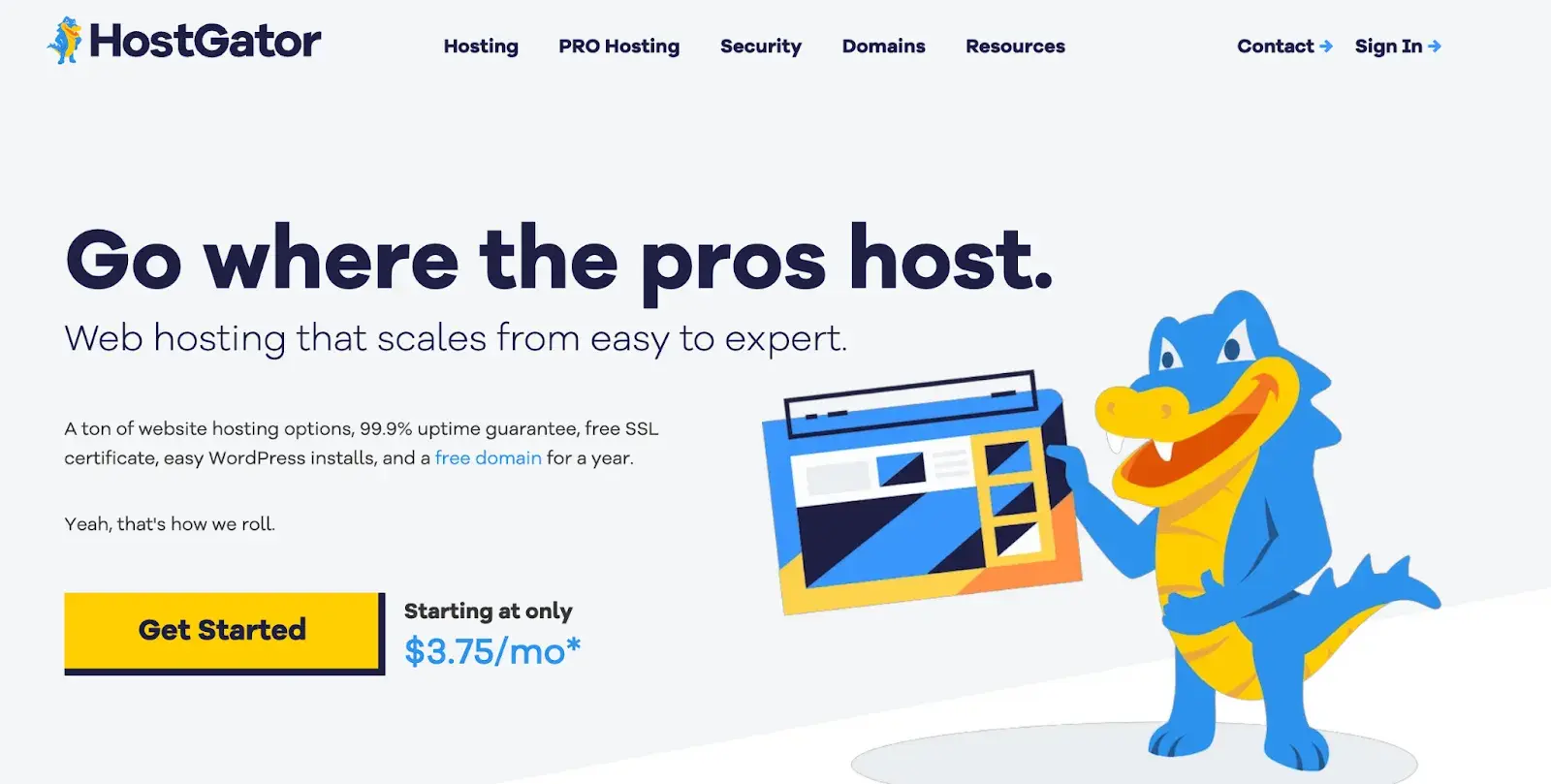 hostgator homepage