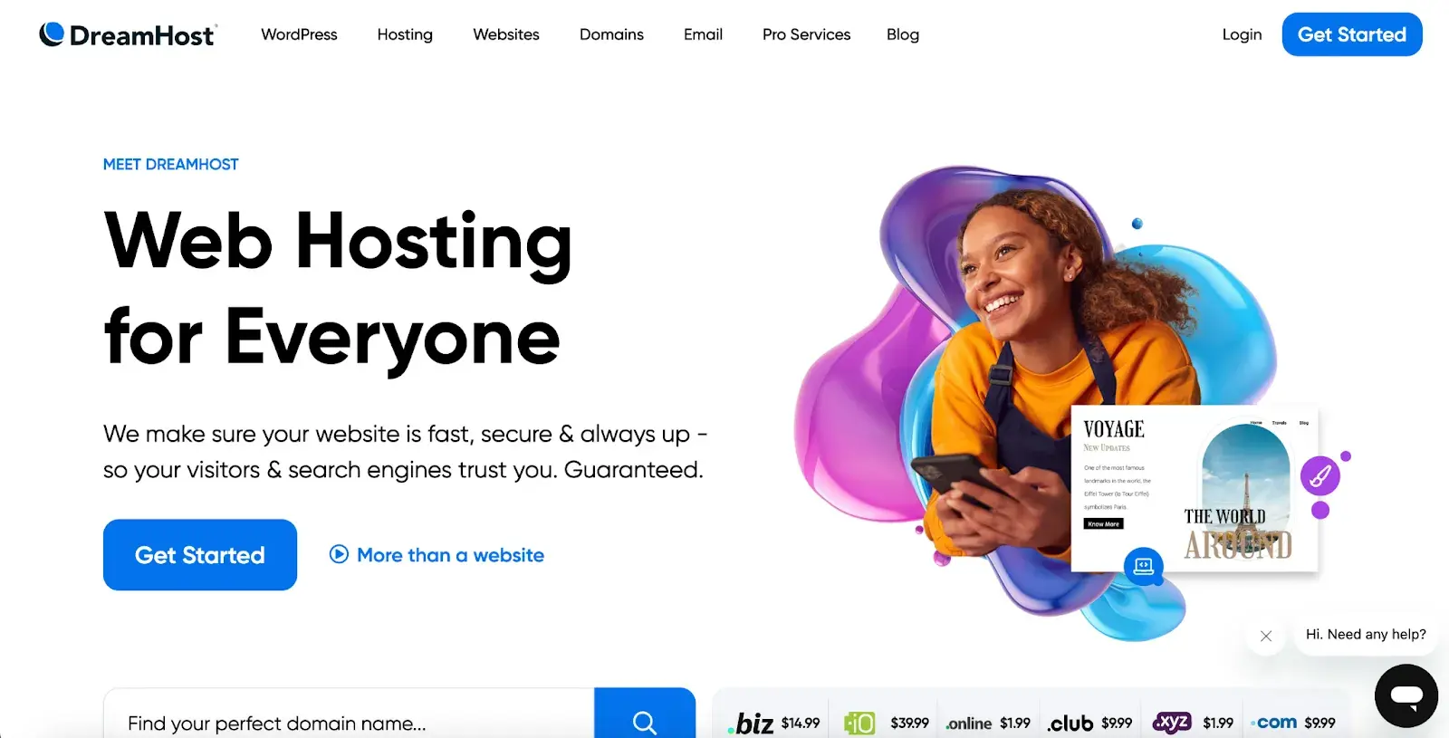 dreamhost homepage