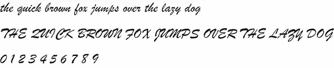 best html fonts: brush script