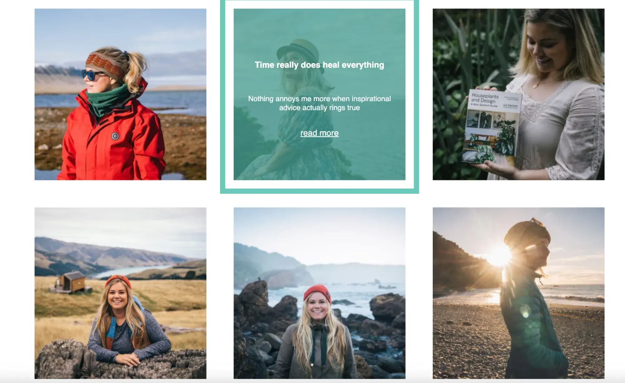 website content: Young Adventuress blog