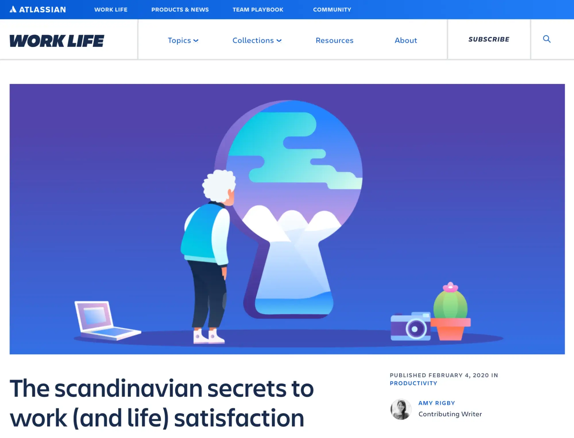 A website content idea from the Atlassian blog