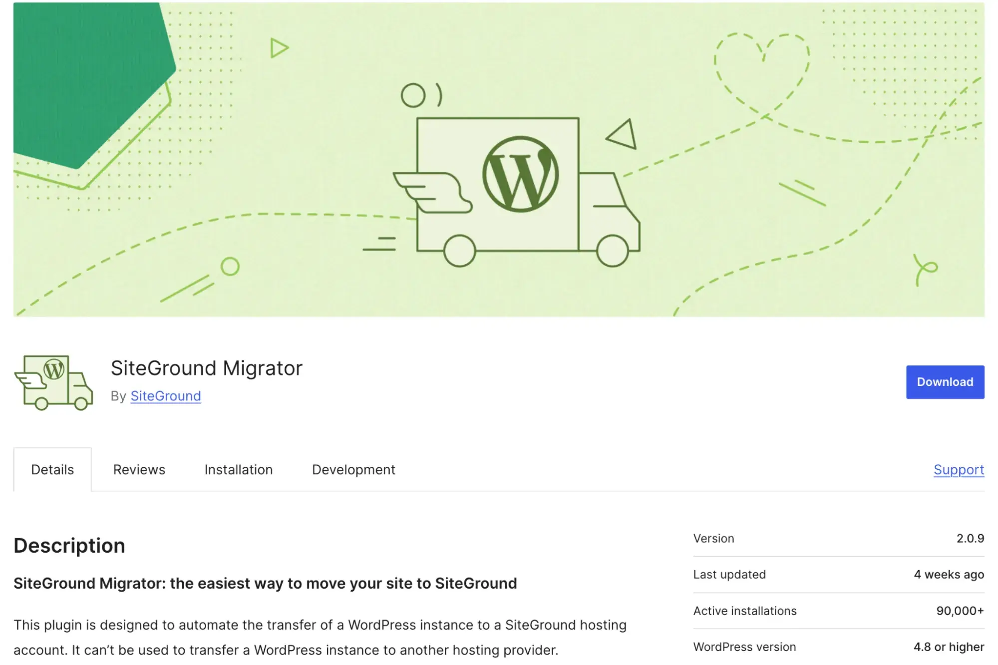 siteground website migration plugin