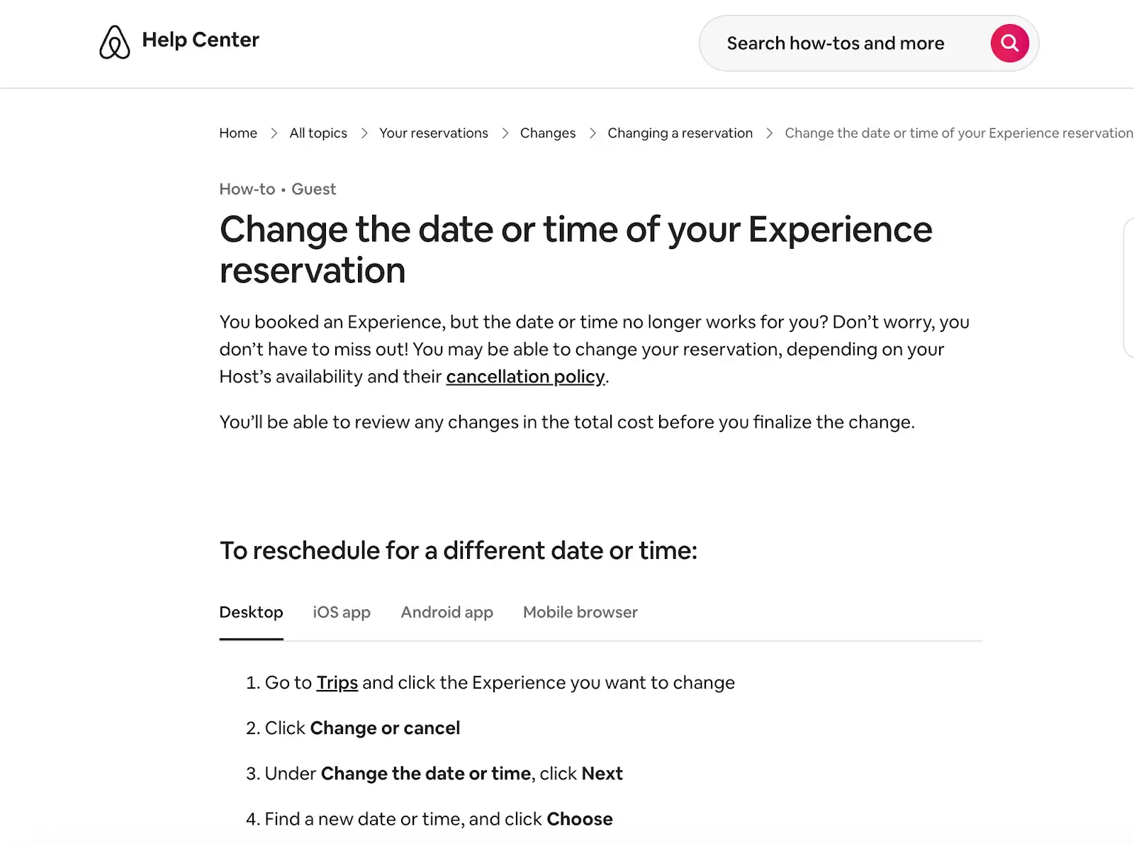 Airbnb Help Center