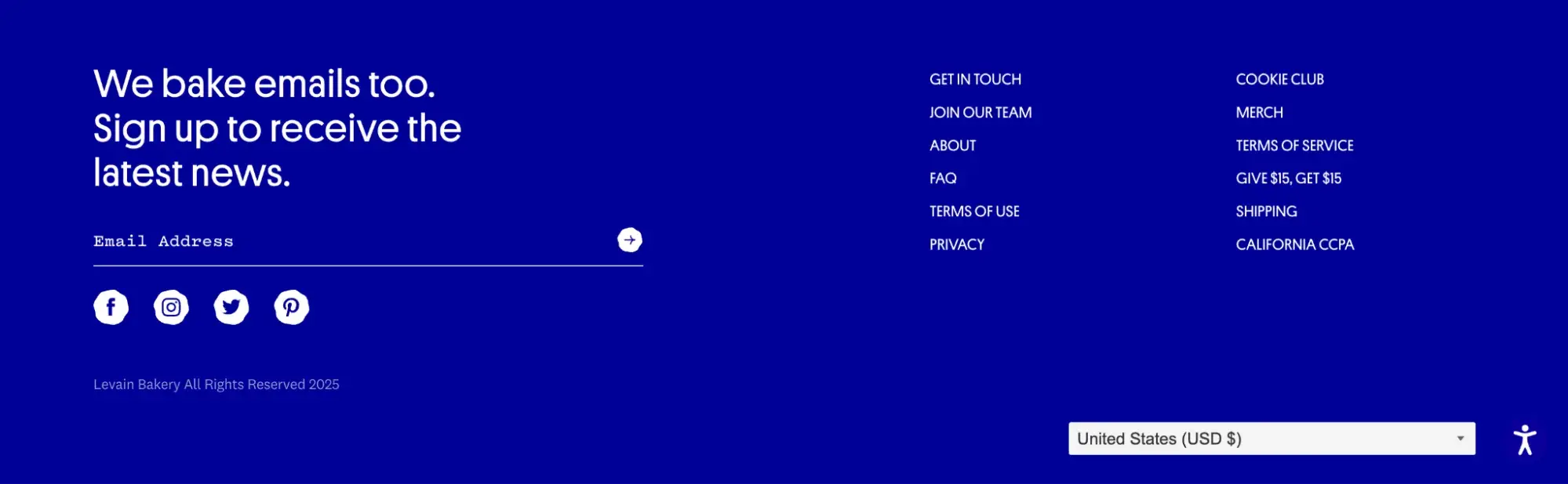 cta footer from levain bakery