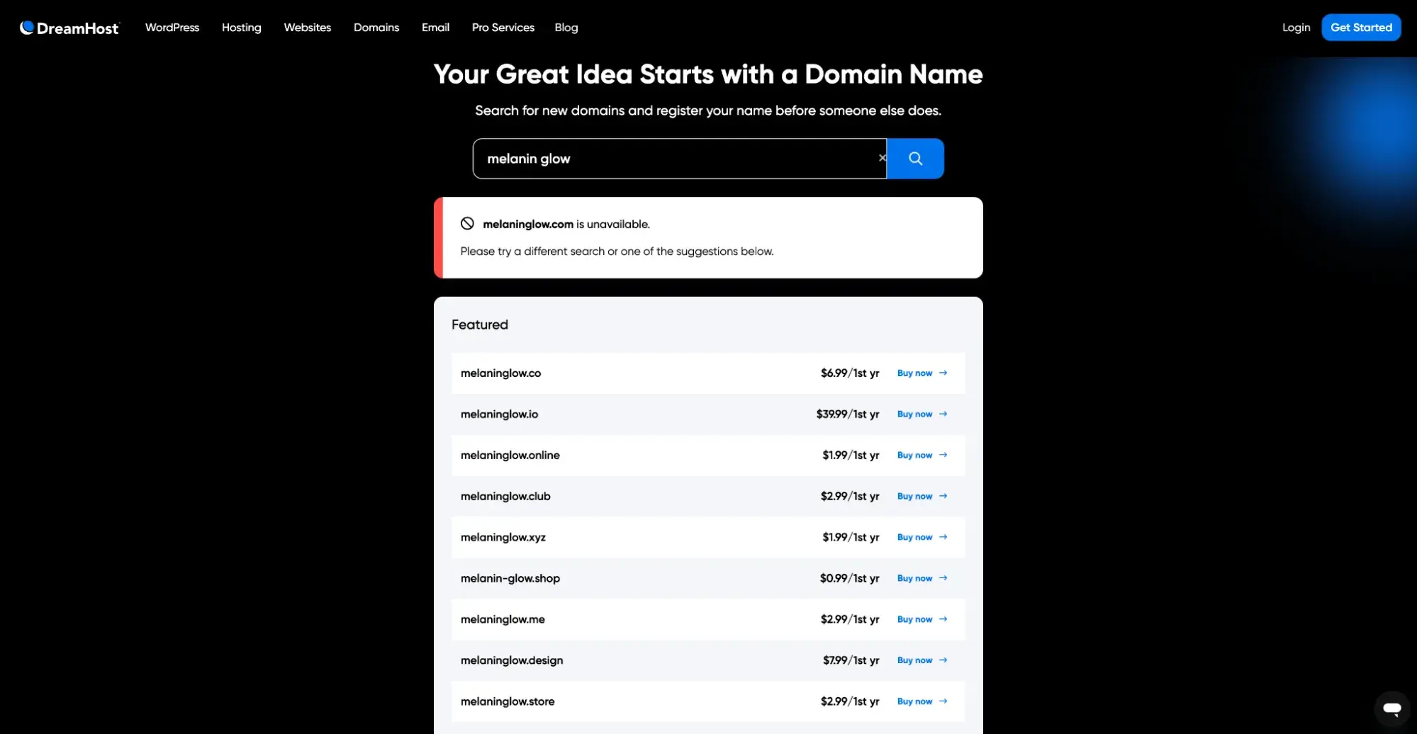 Search results for melanin glow as a domain.