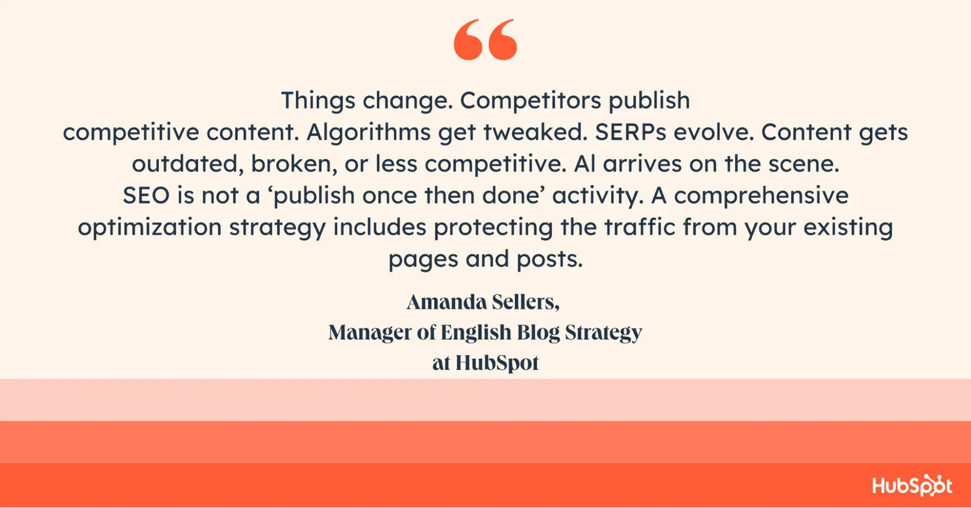 website optimization strategy, expert tip on search engine optimization from Amanda Sellers - HubSpot Manager