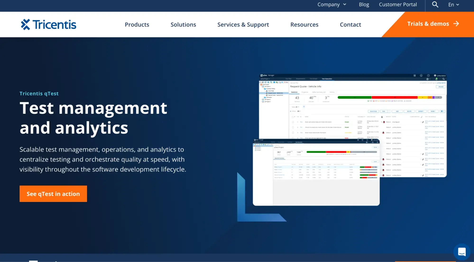 website qa tool tricentis qtest