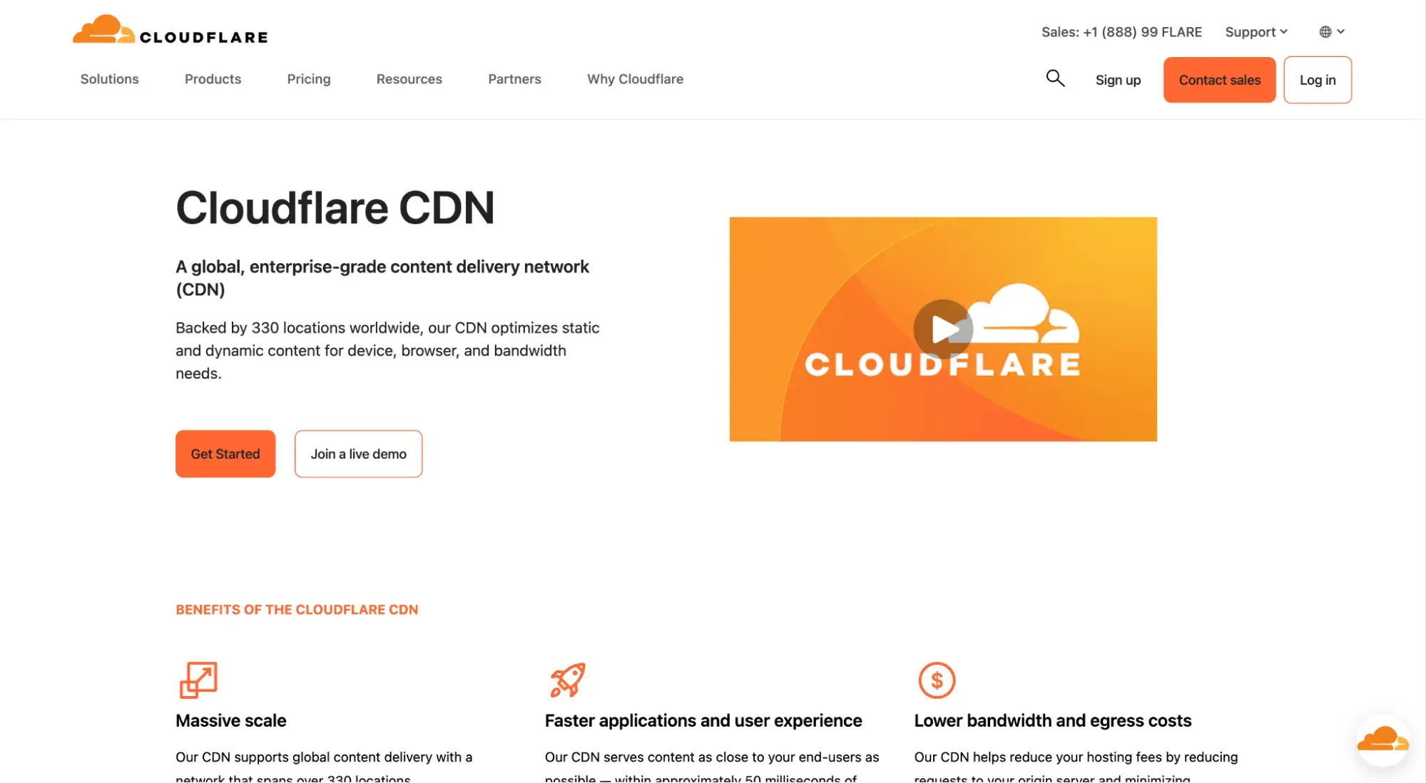 Cloudflare CDN website