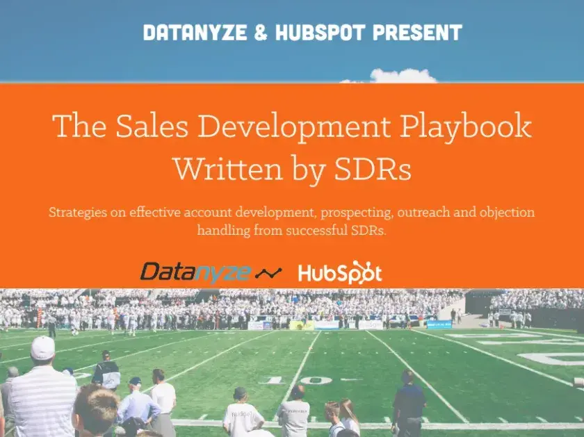 sales playbook example, Datanyze