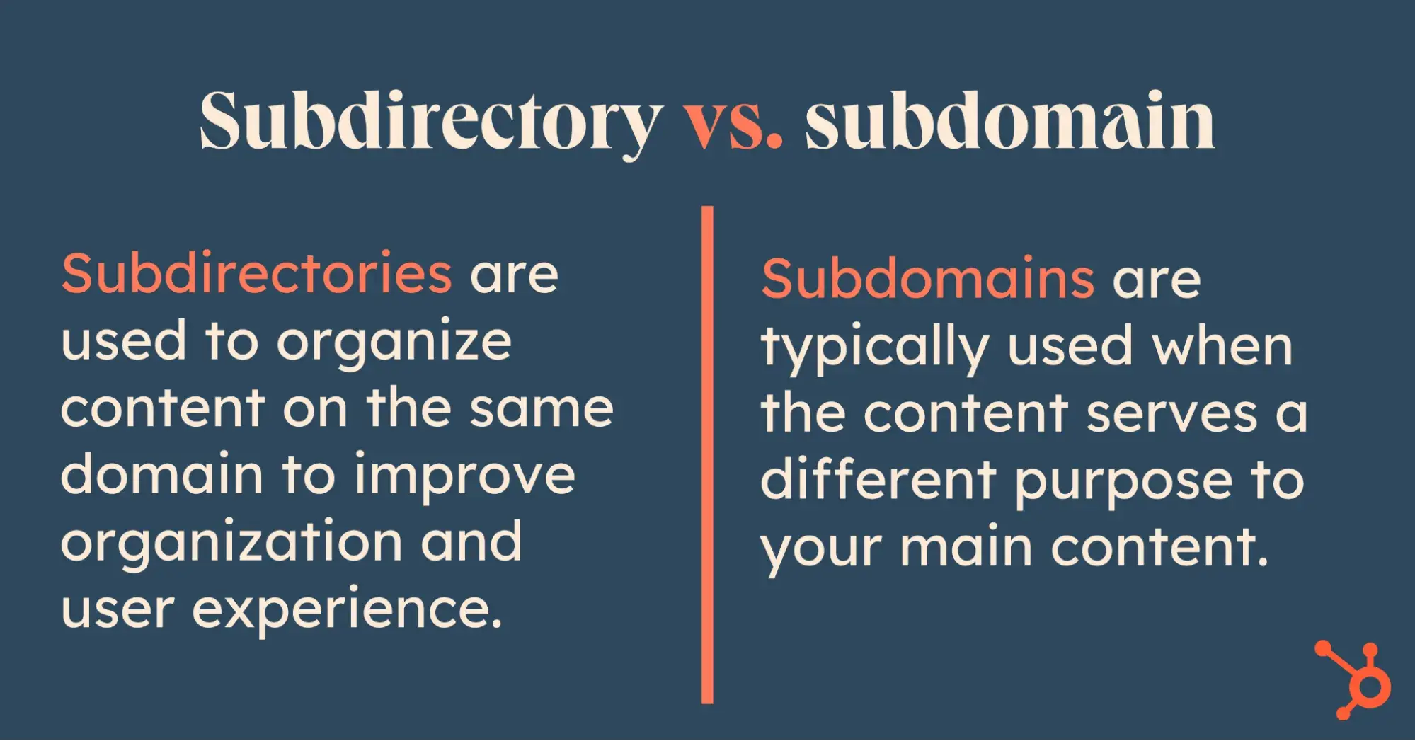 Subdomain vs. Subdirectory