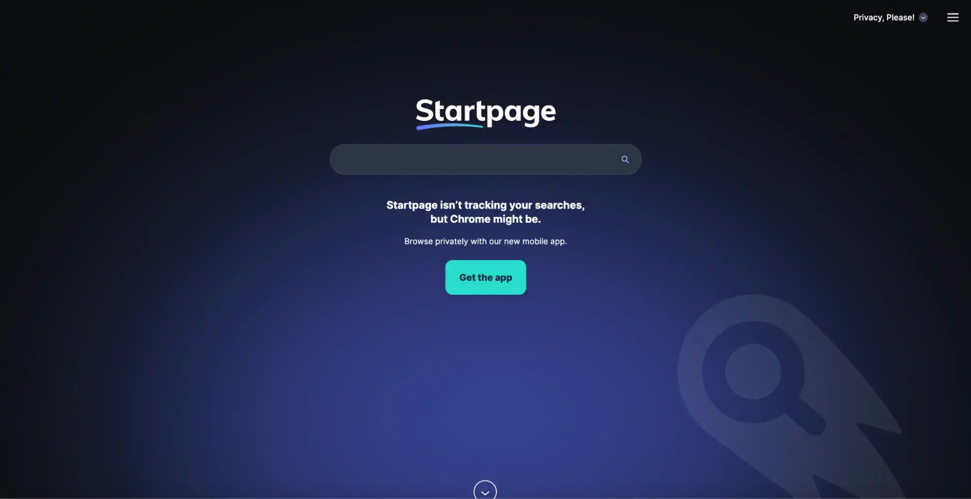  Startpage homepage.