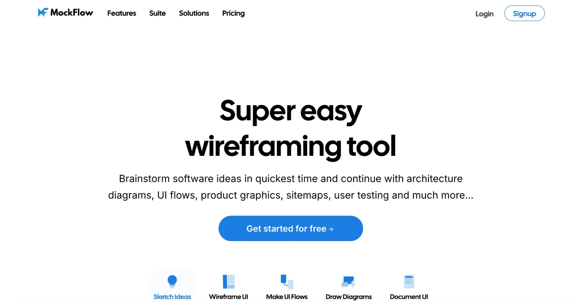 wireframes software from mockflow