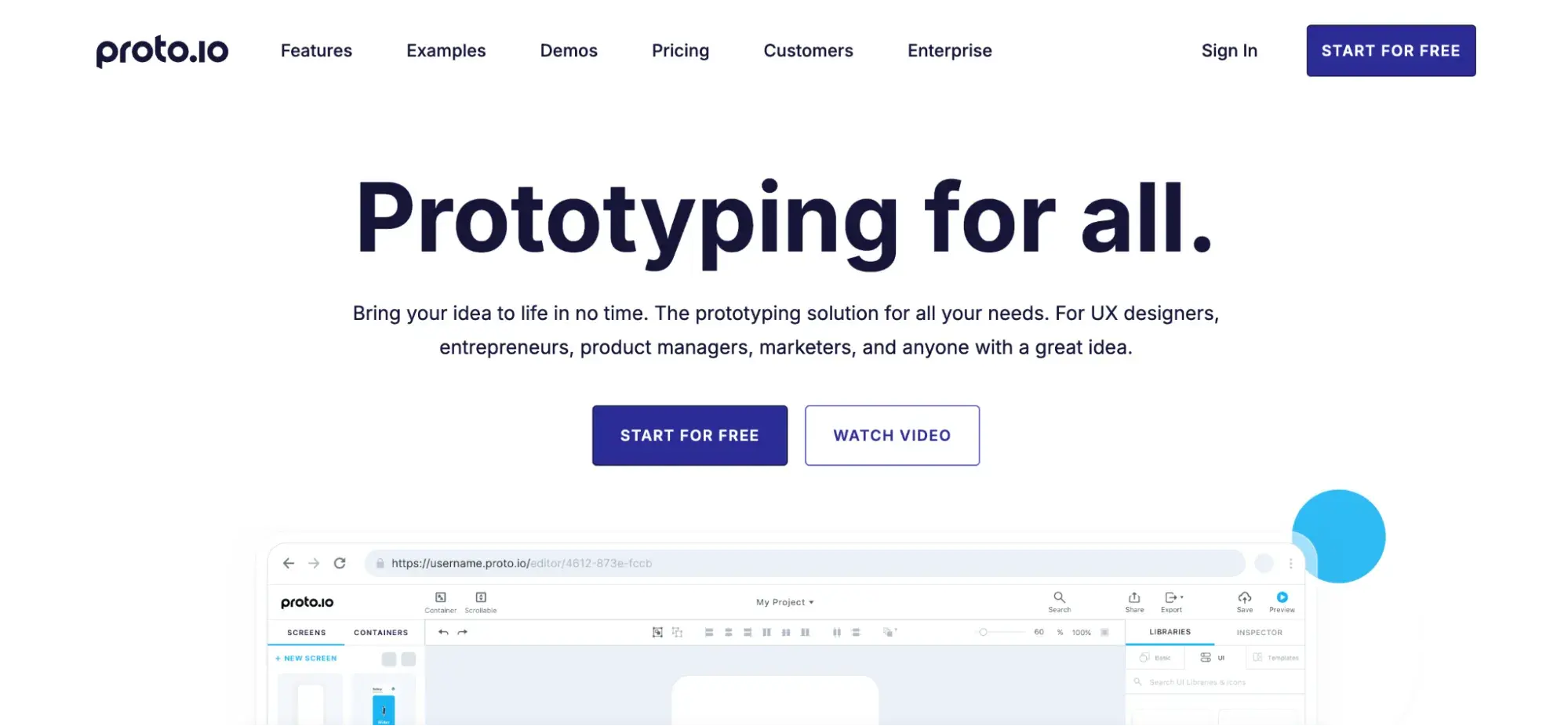 wireframes software from proto.io